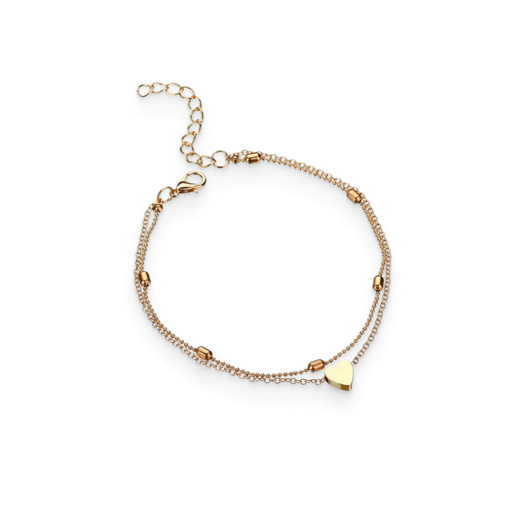 Chain Layered Initial Anklet – Live Love Pisces